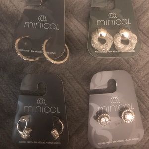 Minicci Silver Toned Earrings